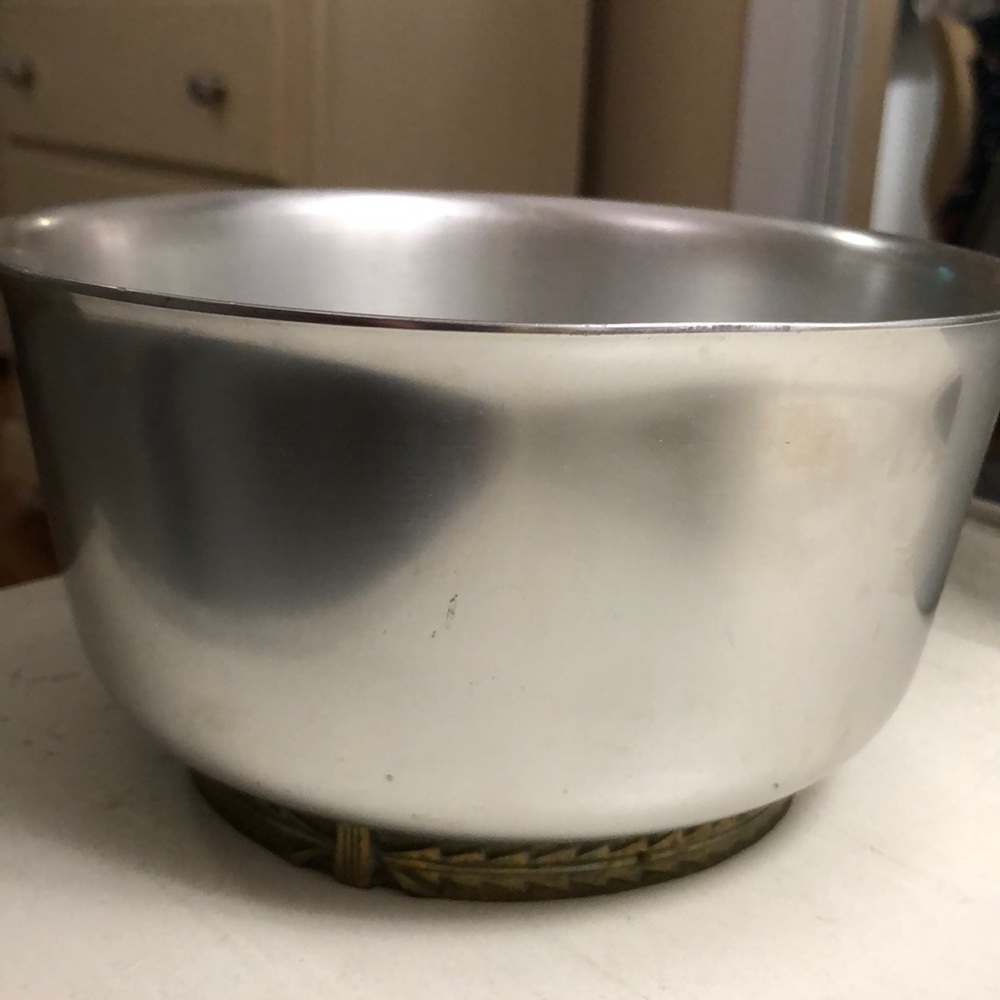 Ice bucket vintage aluminum